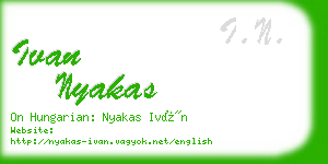 ivan nyakas business card